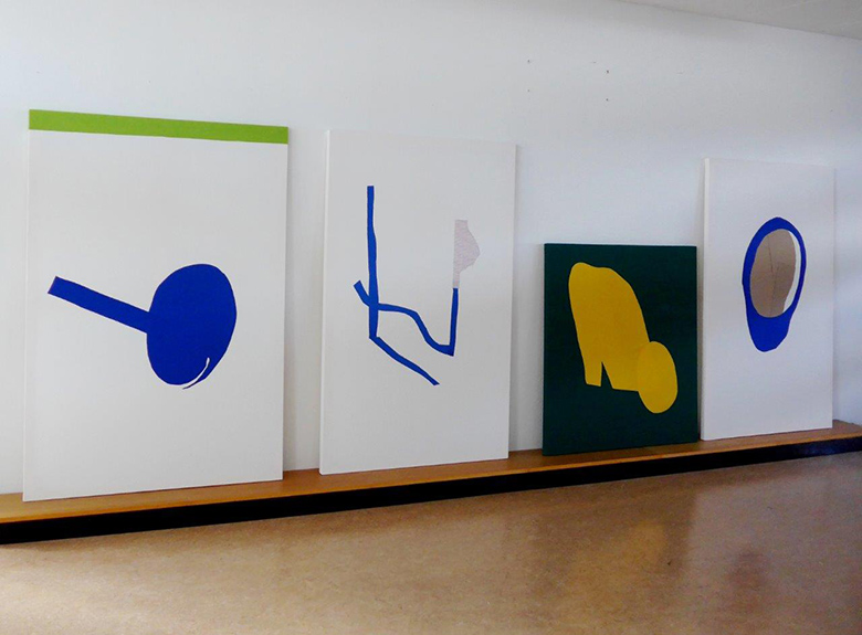 FROM THE SERIES  Collided, 2016 Installation view