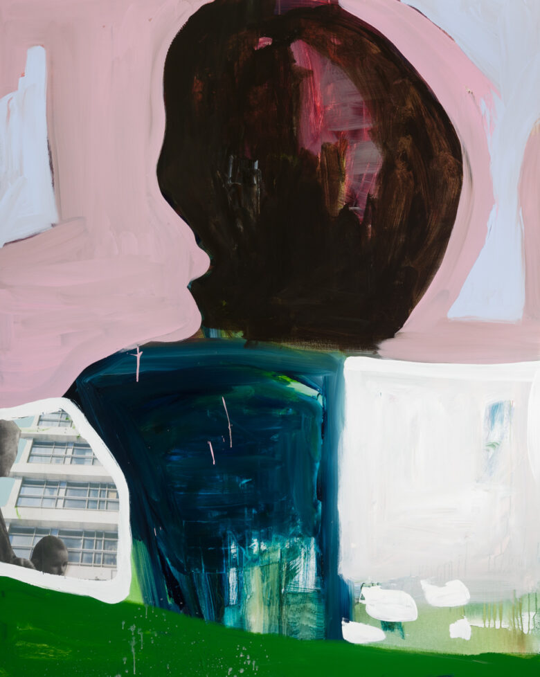 Из серии &laquo;Первый снег в Баухаусе&raquo;, 2020 смешанная техника на холсте