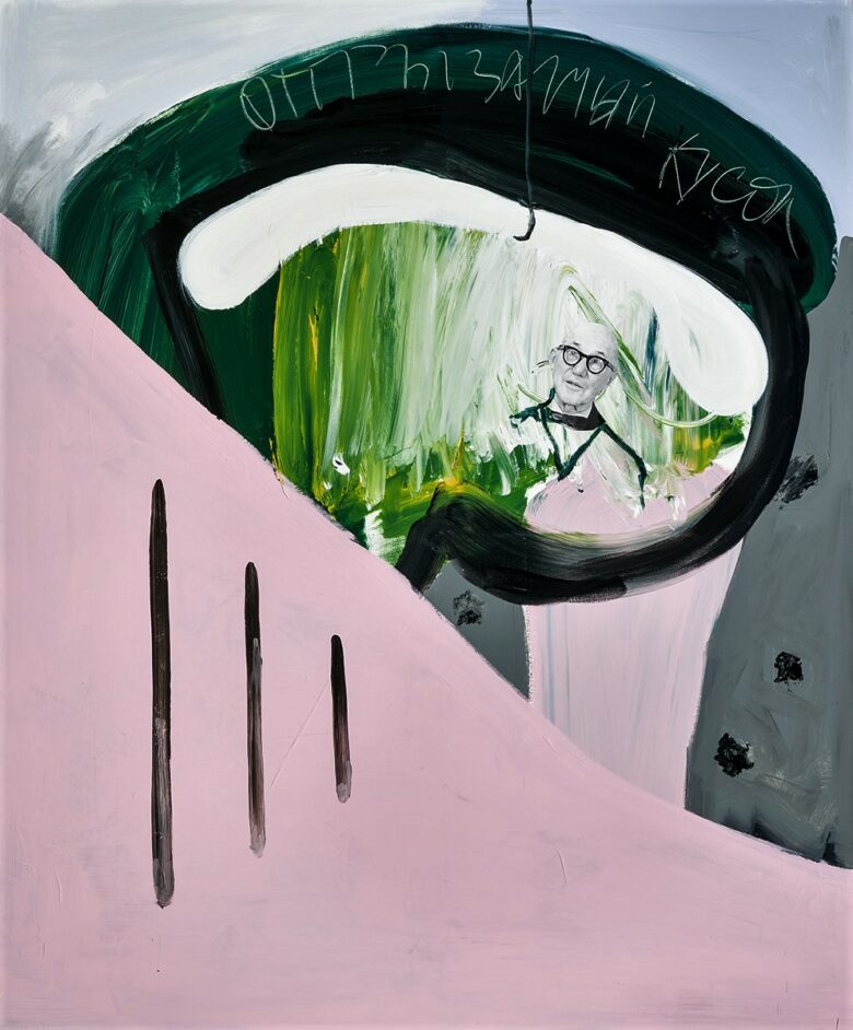 Из серии &laquo;Первый снег в Баухаусе&raquo;, 2020 смешанная техника на холсте