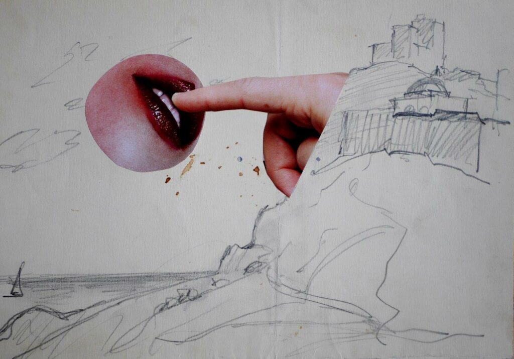 Из серии &laquo;Акварельные принадлежности&raquo;, коллаж на акварелях Евгения Святченко, 1987)