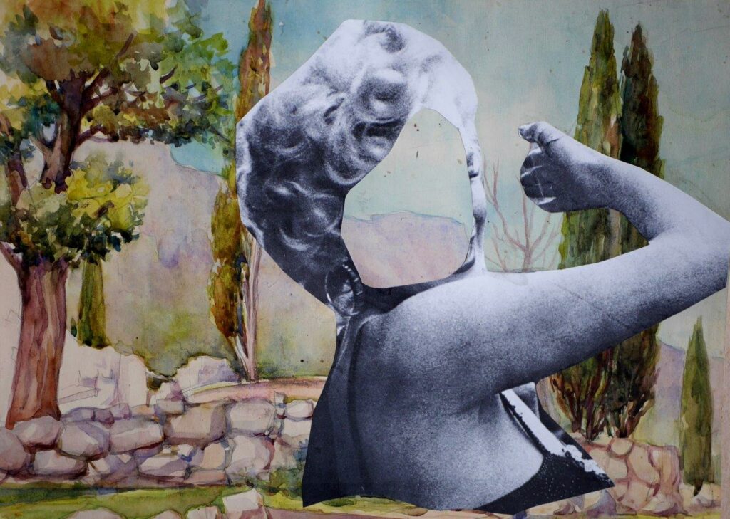 Из серии &laquo;Акварельные принадлежности&raquo;, коллаж на акварелях Евгения Святченко, 1987)